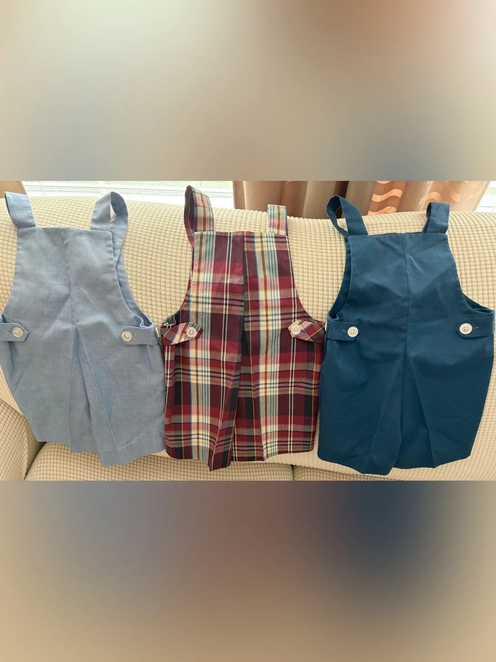 Vintage Toddler Shortalls Bundle — Set of 3, Size 4T